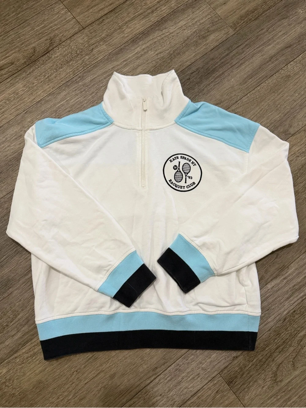 Kate Spade NY Raquet Club 1/4 zip size medium